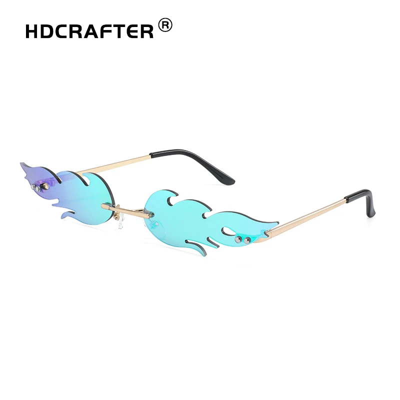 Новинка 2019 женские солнцезащитные очки без оправы зеркальная оправа для женщин