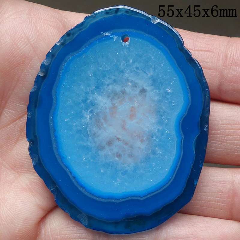 10PCS Free Shipping Slice Crystal Agates Stone Necklace Pendant Jewelry 47-65mm | Украшения и аксессуары
