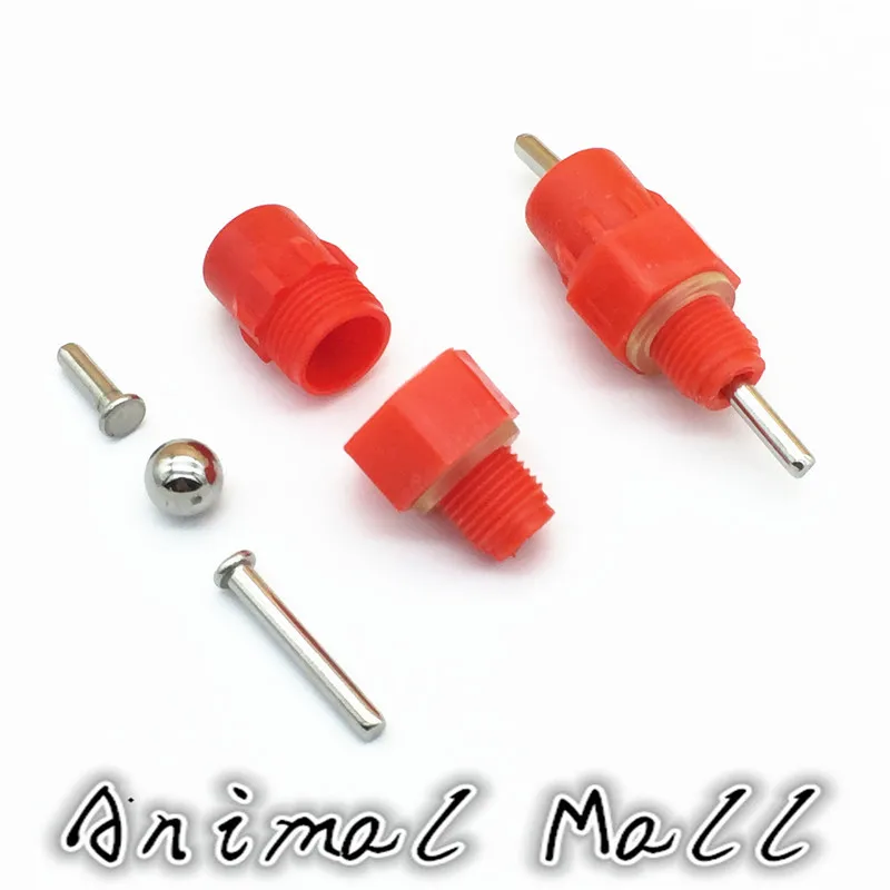 Поилка для красных сосков 50 шт. поилка кур с углом обзора 360 градусов кормления и