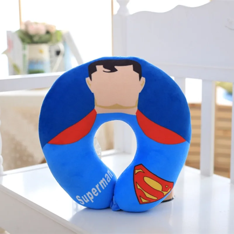 Мстители U Форма плюшевая подушка для шеи укомплектованы аниме Superman Spiderman Batman