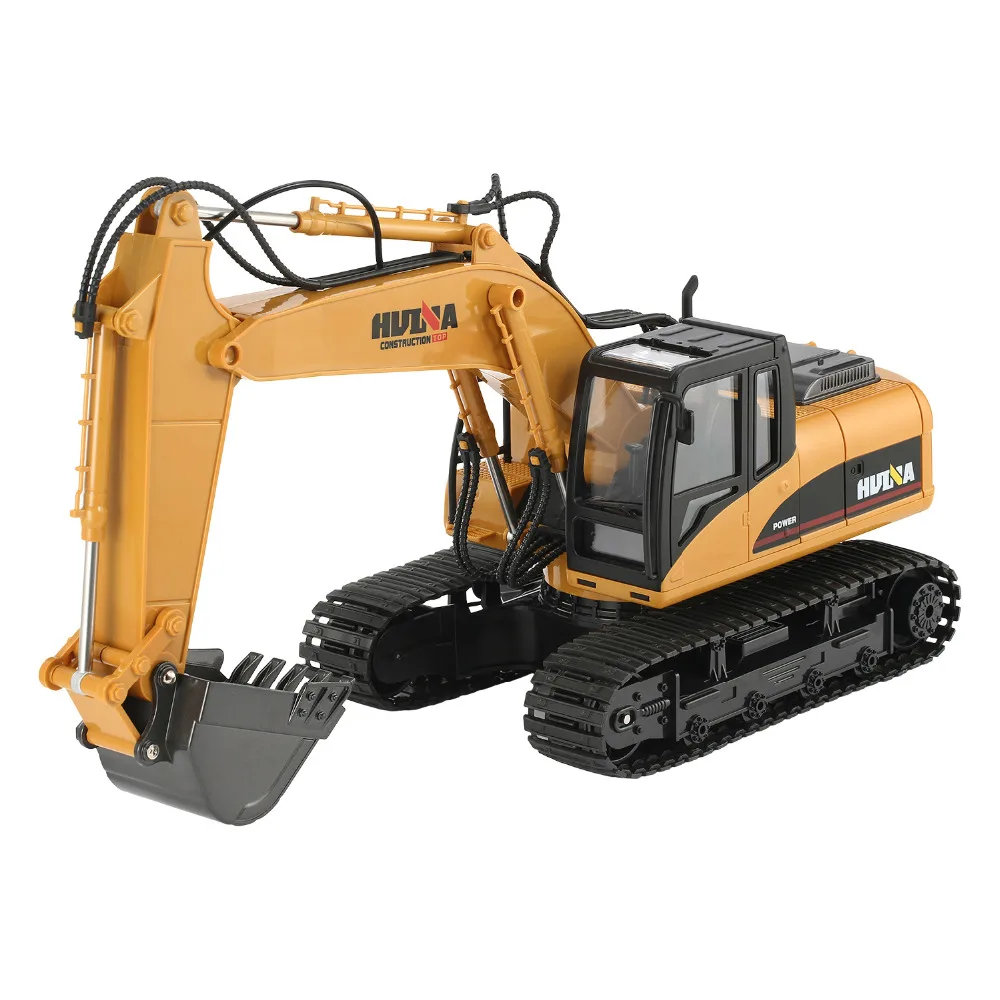 HuiNa 1550 RC гусеничный комплект 15 каналов 2 4G 1/14 металлический экскаватор зарядка