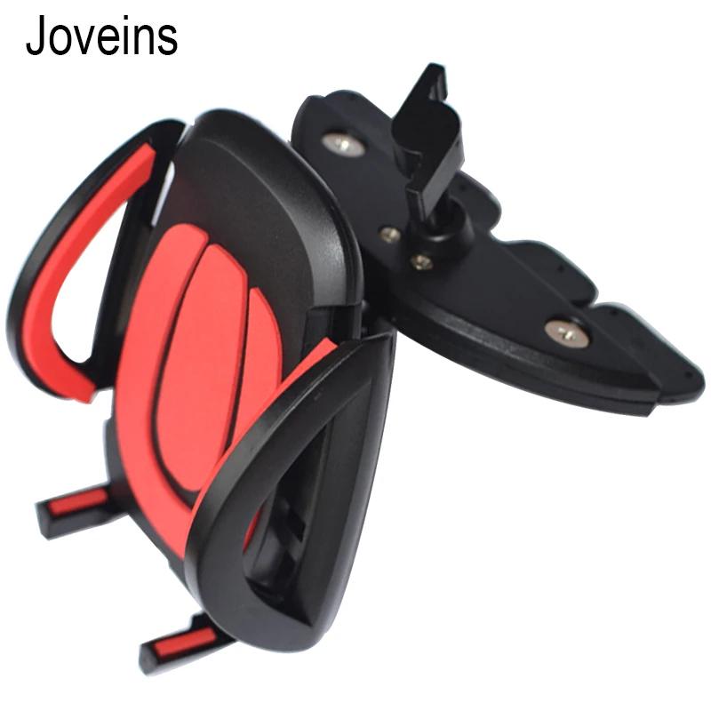 RED JOVEINS Универсальный Автомобильный держатель для телефона, CD слот, подставка для мобильного телефона, поддержка сотового телефона для iPhone 6 7 8 Plus X, автомобильный держатель для смартфона - Цвет: RED