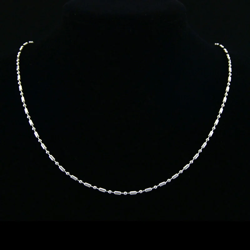 Simsimi бамбуковый шар цепочка ожерелье 2 4 мм ширина бусины цепи Diy ювелирные изделия