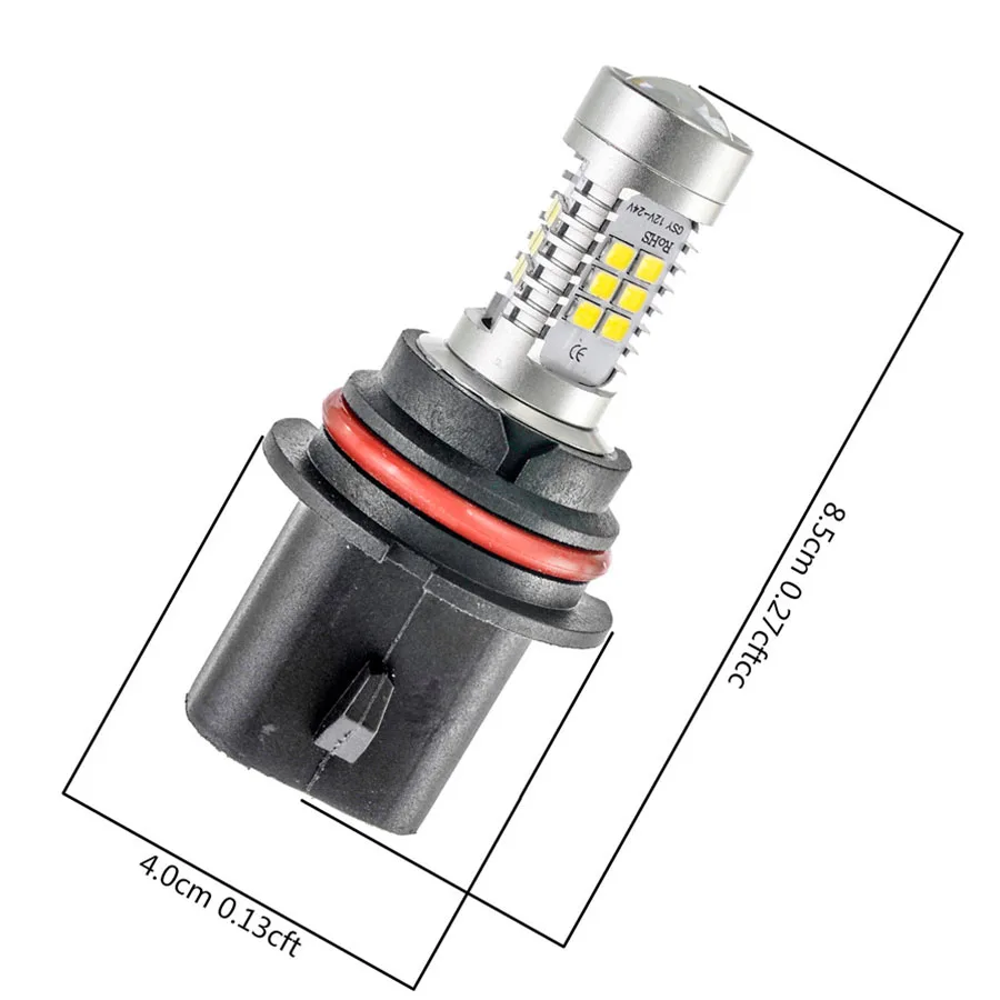 

2pc 2835 21SMD 9004 HB1 12V-24V Fog light For Dodge Ram 1500 2500 3500 6000K 850LM