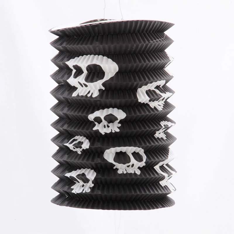 12 шт./лот Хэллоуин реквизит телескопический бумажный фонарь тыква ведьма призрак