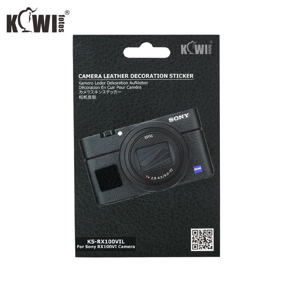 KIWIFOTOS KS RX100VIL камера кожаная декоративная наклейка для sony RX100 VI с влажной чистящей