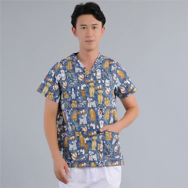 ALX Мужская моющая одежда для домашних животных больница стоматологическая