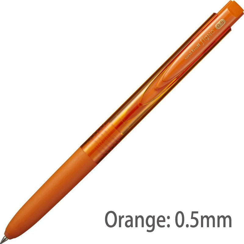 1 Orange0.5 UMN155 1 шт Mitsubishi Uni Япония гелевая ручка Uni-ball 0,38/0,5 мм 10 цветов Signo RT1 UMN155 Шариковая/нейтральная ручка школьные и офисные принадлежности - Цвет: 1 Orange0.5 UMN155