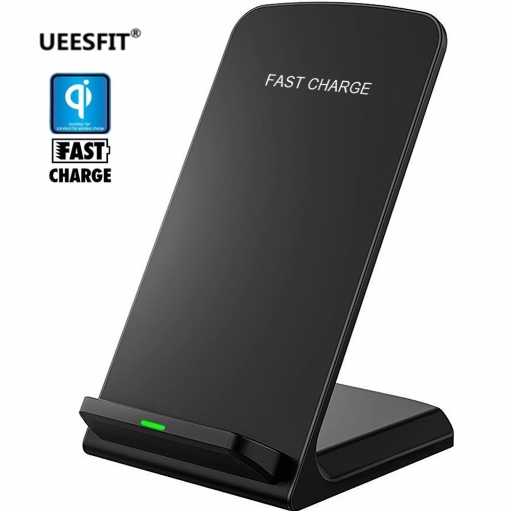 Беспроводное зарядное устройство UEESFIT Qi для iPhone X XS 8 Samsung Note S9 S8 Plus Xiaomi mix 2s быстрая