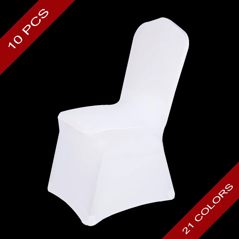 Универсальный Эластичный чехол из полиэстера и спандекса 10 шт.|chair cover satin|chair