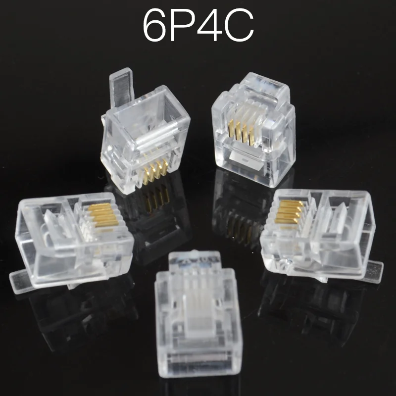 Модульный разъем для телефонного Интернета 4P4C 6P2C 6P4C 6P6C 8P8C RJ9 RJ11 RJ45 10