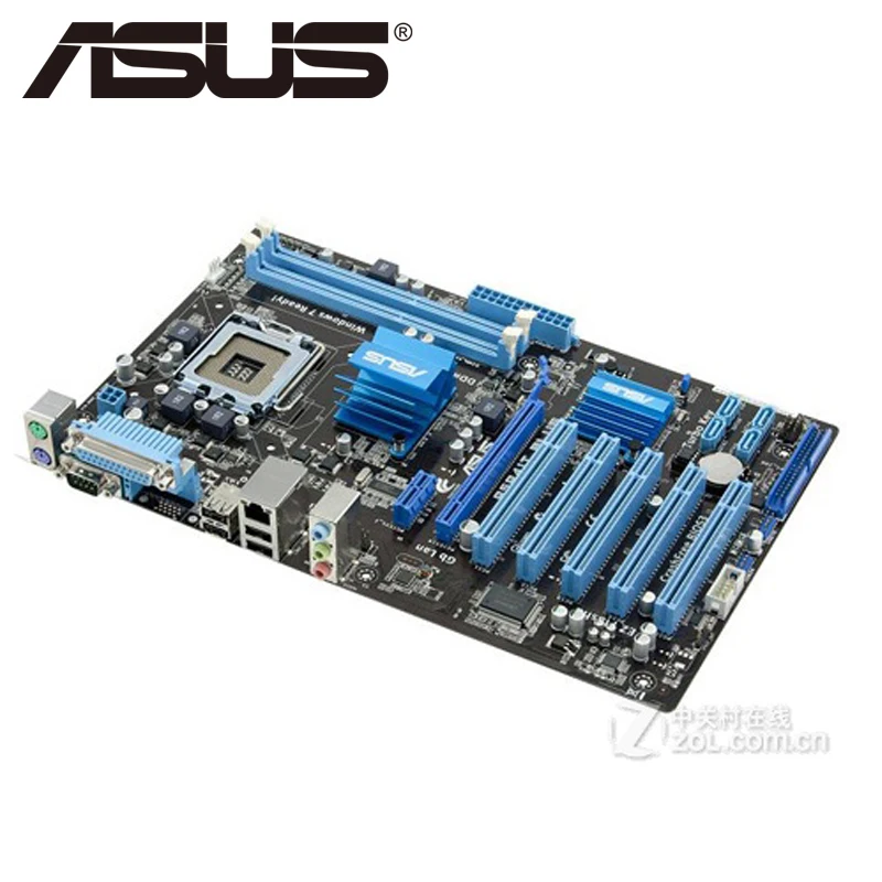 Настольная Материнская плата Asus P5P41T PLUS P41 разъем LGA 775 Q8200 Q8300 DDR3 8G ATX UEFI BIOS