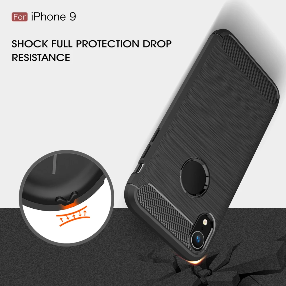 Чехол для iphone Xs max, чехол для iphone xr, чехол, TPU, углеродное волокно, узор, телефон, полный Чехол для iphone XR, Стильный чехол