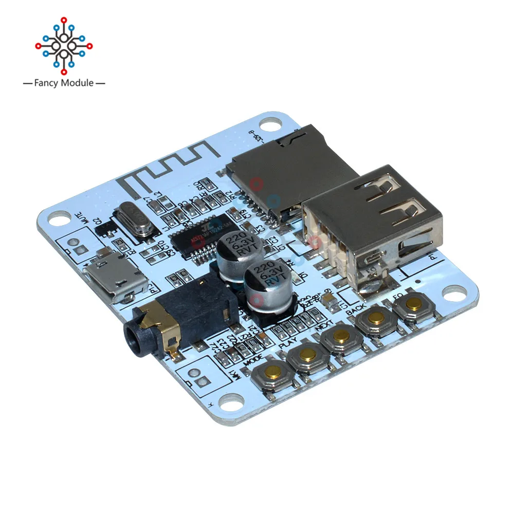 Bluetooth аудио приемник доска с USB слот карты памяти воспроизведения декодирования