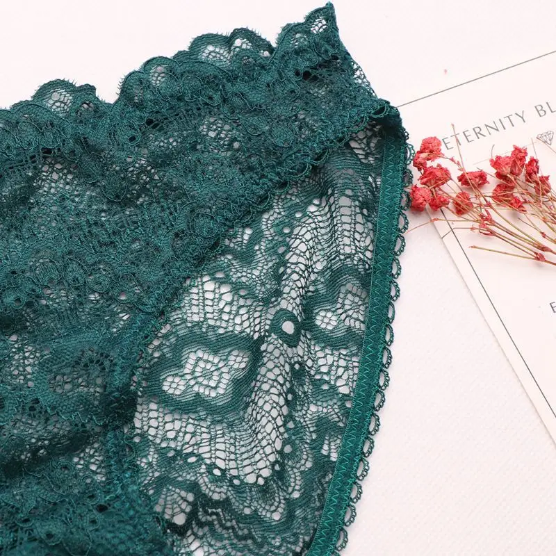 SP & CITY женские кружевные трусики с вышивкой на пуговицах прозрачные однотонные