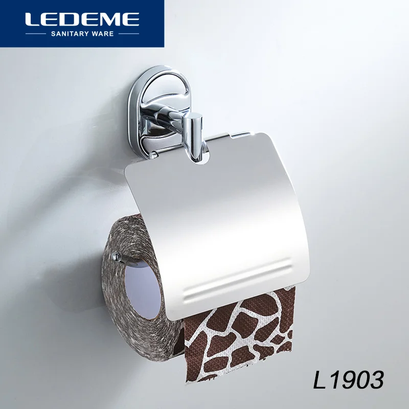 

LEDEME Stainless Steel Toilet paper Holder Wall Mount Toilet Tissue Paper Holder Bathroom Roll Paper Holders Bath Hardware L1903
