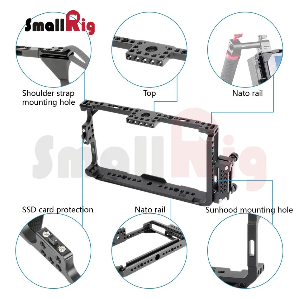 SmallRig DSLR camera Director's Monitor Cage для Atomos Shogun Monitor и для Ninja Assassin " recording monitor-1788