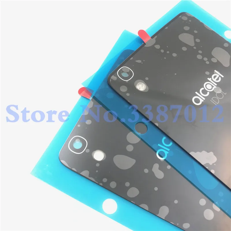 

10Pcs Battery Cover For Alcatel One Touch Idol 4 6055 OT6055 6055K 6055B 6055Y Battery Door Housing Phone Glass Case With NFC