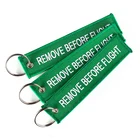 3 шт.лот брелок для ключей для авиационного подарка зеленый брелок для ключей OEM ювелирные изделия для автомобиля держатель для ключей с вышивкой