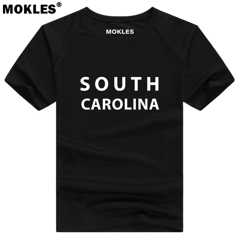SOUTH CAROLINA t shirt custom made name number USA Columbia SC T-Shirt america print Myrtle Beach Charleston Rock Hill clothing | Мужская
