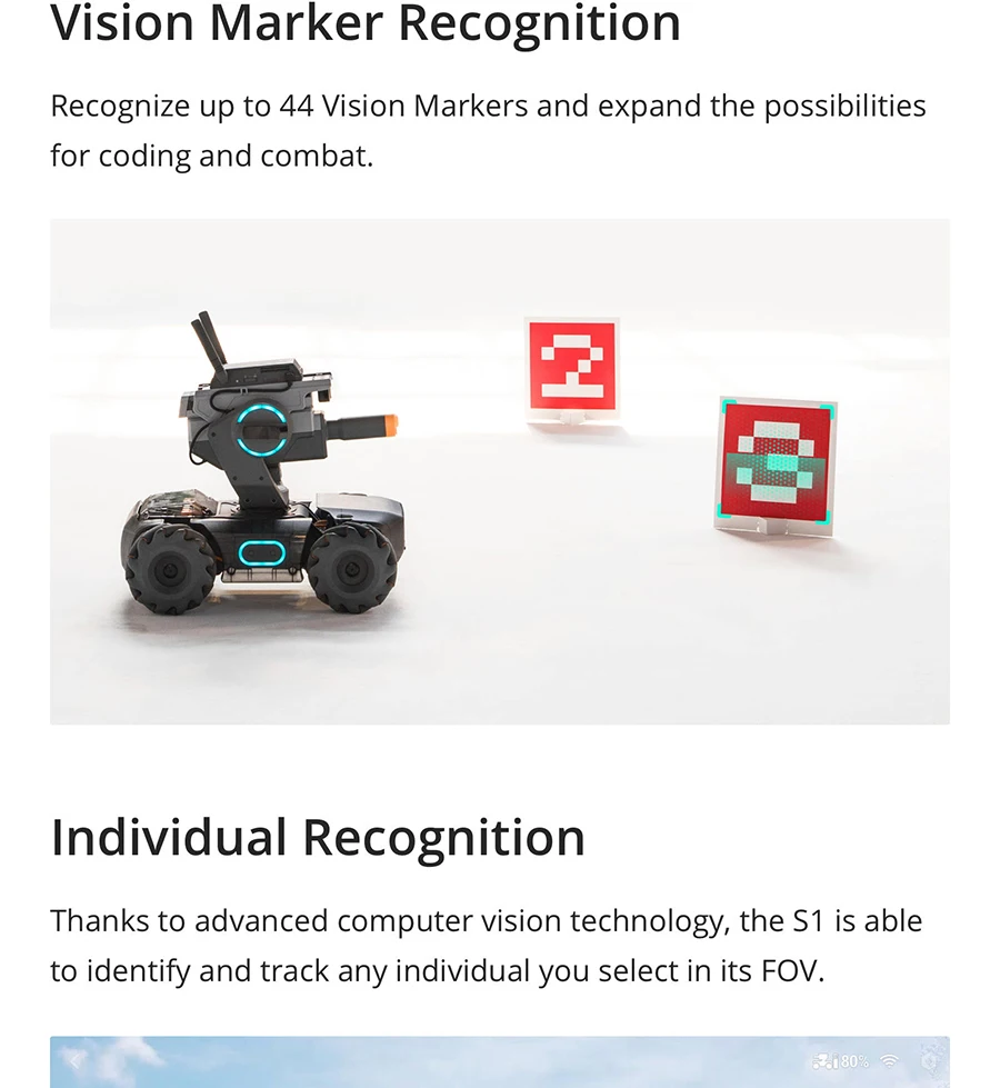 DJI RoboMaster S1 46 Programmable Components 6 Programmable AI Modules Low-latency HD FPV intelligent educational robot
