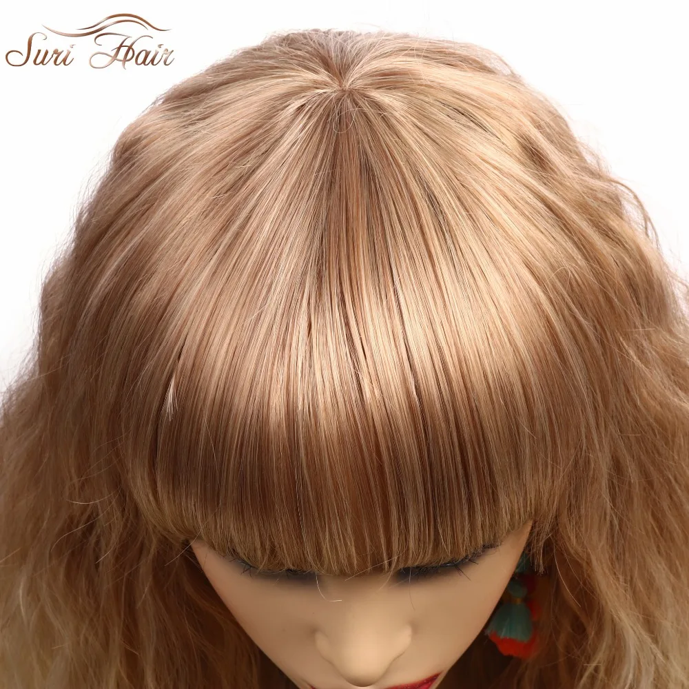 Парики Suri Hair 30 дюймов длинные блонд микс с синтетическими термостойкими