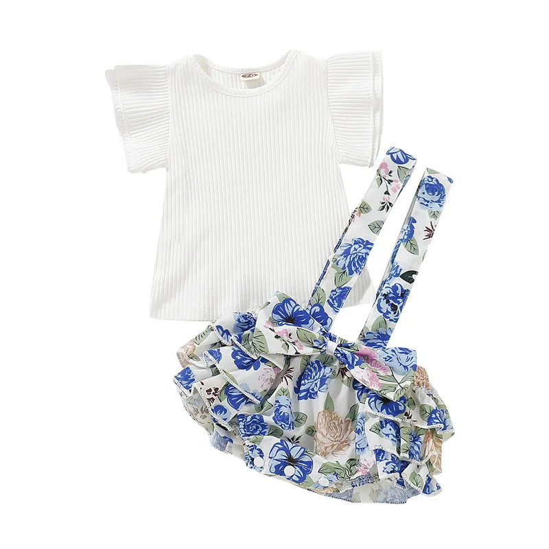 Комплект из 2 предметов для новорожденных девочек юбка маленьких и укороченный