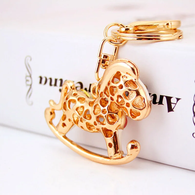 Zinc Alloy Crystal Palm Key Chain Trojan Horse Keychain Car Purse Pendant Bags keyRing Chains Rings For Women jewelry K1597 | Украшения и