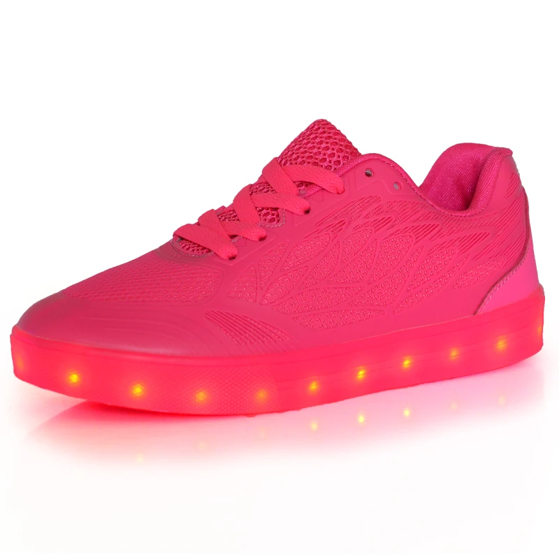 ПРИВЕЛО Обувь 8 Цветов 2017 Chaussures Женщины Светодиодные Usb Зарядки Огни Испуская