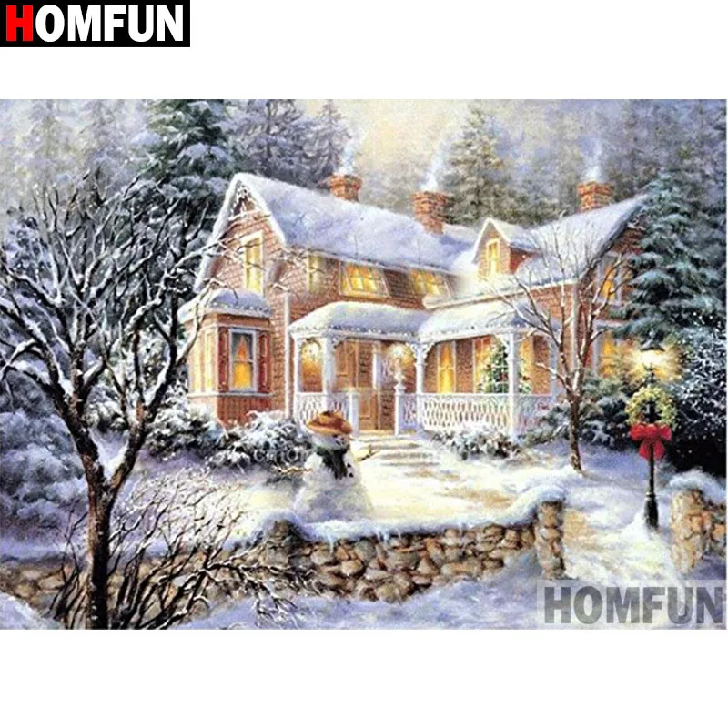 Алмазная живопись HOMFUN A17351 алмазная вышивка с квадратными/круглыми стразами 5D