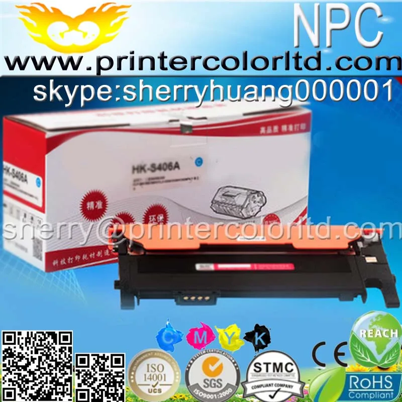 Цветной тонер для samsung 406 CLT K406S C406S M406S Y406S CLP 360/365/365 Вт/366 Вт/CLX 3305/3305 Вт/3306FN лазерный