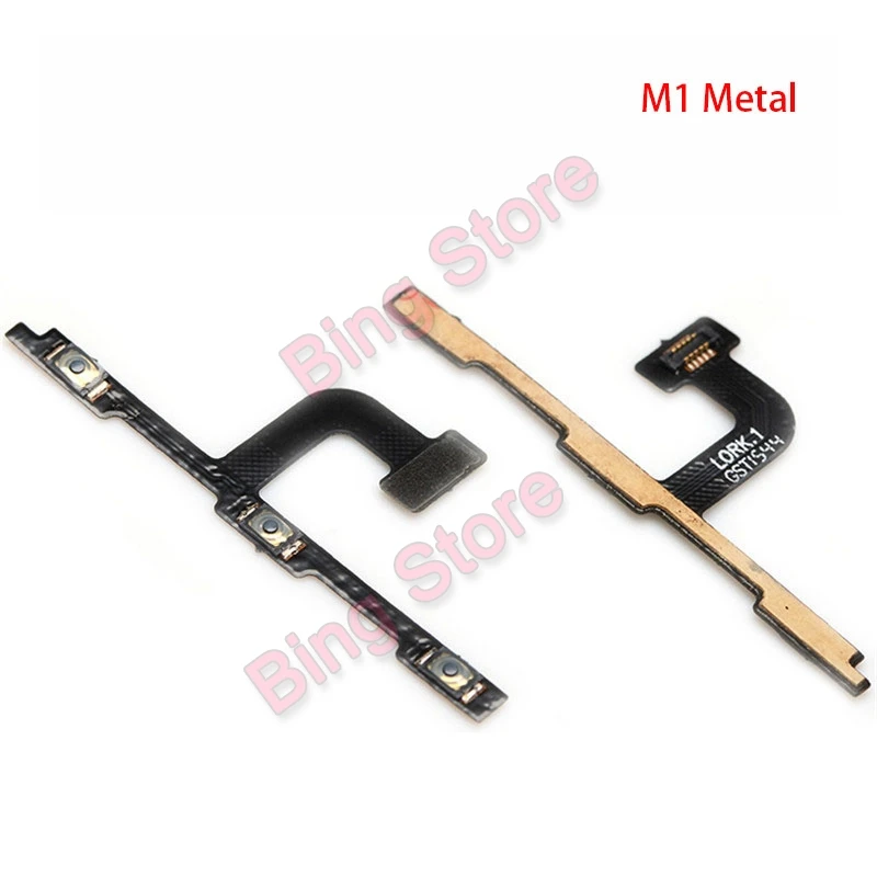 For MEIZU M1 Metal Кнопки громкости шлейф для Meizu MX4 MX6 MX5 PRO 5 M2 M3 M5 M5S M5C Примечание M3S M1 из металла мощность на Off Key шлейф - Цвет: For MEIZU M1 Metal