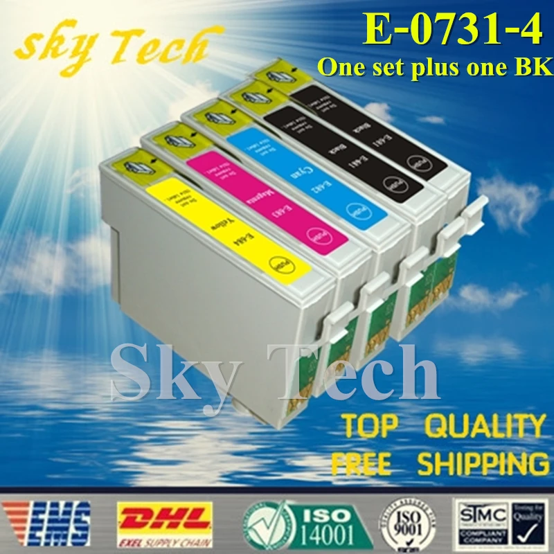 Один комплект совместимый картридж One BK для T0731 T0734 Epson C79 C90 C92 C110 CX3900 CX3905 CX4900 CX4905 и т.