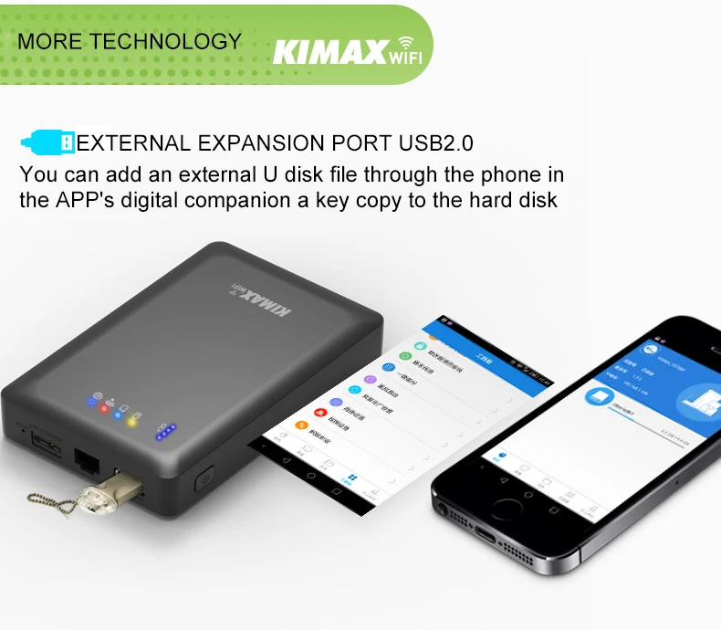 Blueendless пластиковый футляр для внешнего жесткого диска sata 2,5 дюймов USB 3,0 hhd до 2 ТБ с поддержкой Wi-Fi и коробка маршрутизатора и power bank hdd коробка