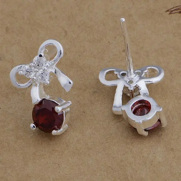 AE670 цветные серьги из стерлингового серебра серебряный цвет модные ювелирные