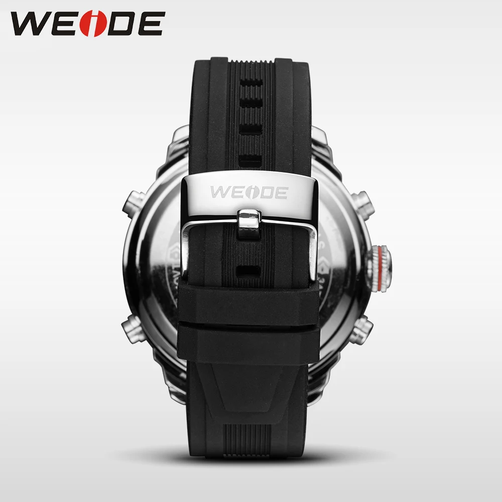 WEIDE LCD men watch sport digital luxury brand black army quartz watches water resistant Schocker fashion casual alarm clock | Наручные