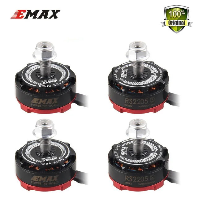 100% Оригинальный Emax RS2205S 2300KV 2600KV бесщеточный двигатель для FPV Quad Racing QAV Race|motor