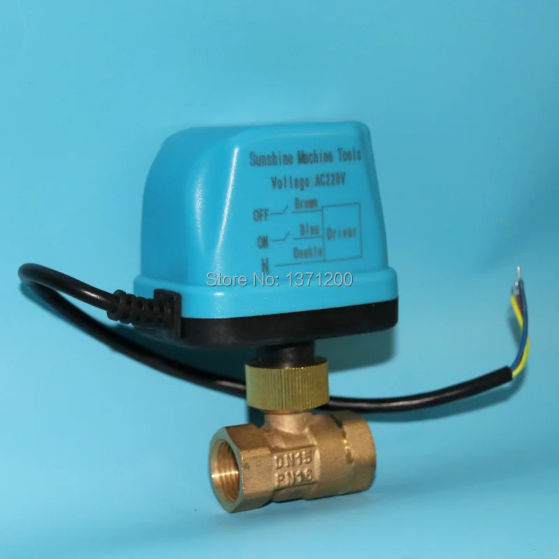 2018 Новый 1/2 &quotDN15 AC220V Электрический шаровой клапан латунный моторизованный