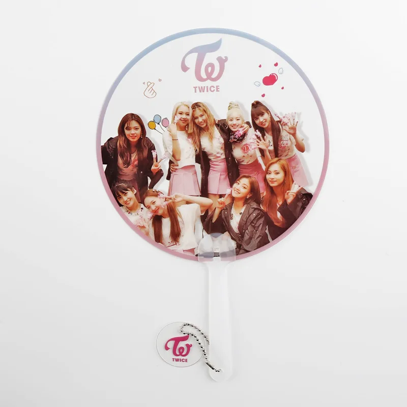 [MYKPOP] два раза 2019 летний прозрачный вентилятор KPOP коллекция вентиляторов