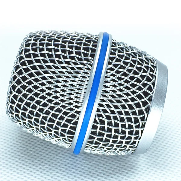 Черный Синяя стальная решетка для микрофона Shure Sm58 Беспроводной микрофон и Проводные микрофоны, Beta 58 a Shure Sv100 беспроводные микрофоны - Цвет: Черный