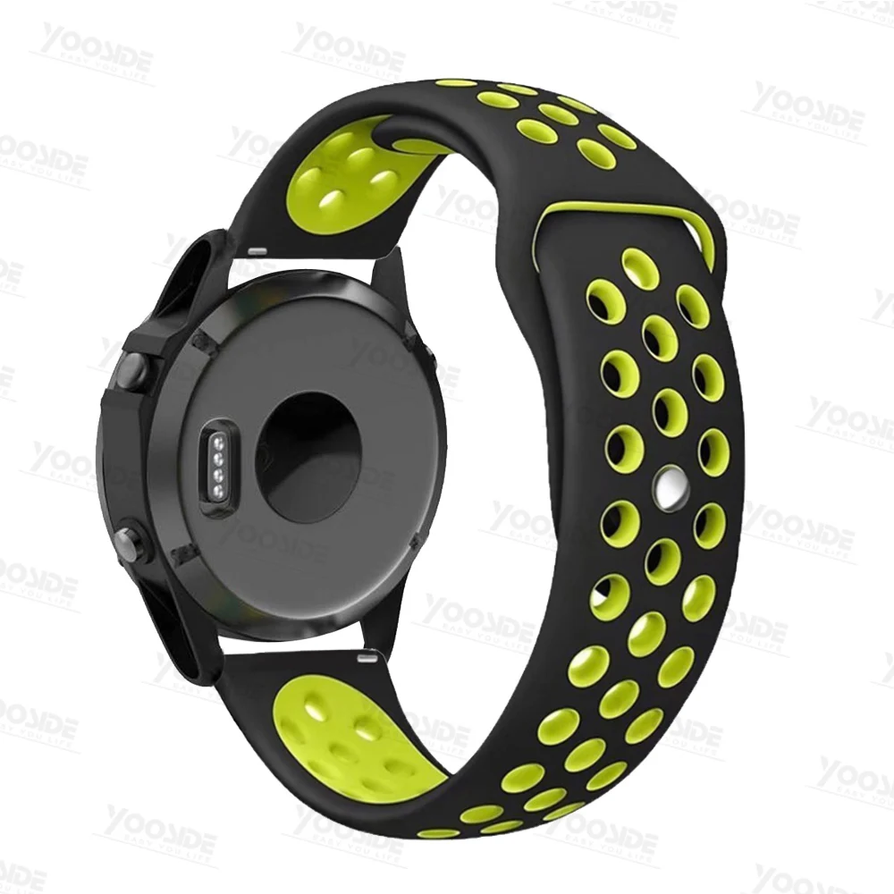 Для Garmin Fenix 5S/5S Plus 20 мм ремешок для часов мягкий силиконовый спортивный ремешок для часов с адаптером с наконечниками(не быстро подходит
