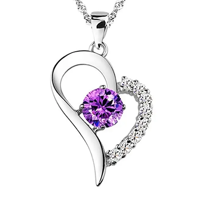 S925 pure silver necklace Europe and the United States love pendant Guangdong first act role ofing is tasted | Украшения и