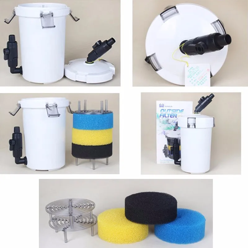Внешний фильтр для аквариума канистра без насоса внешняя система фильтрации Sunsun