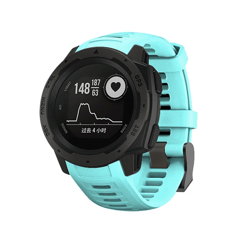 22 мм серия Аксессуары силиконовый спортивный ремешок для Garmin Instinct быстросъемный