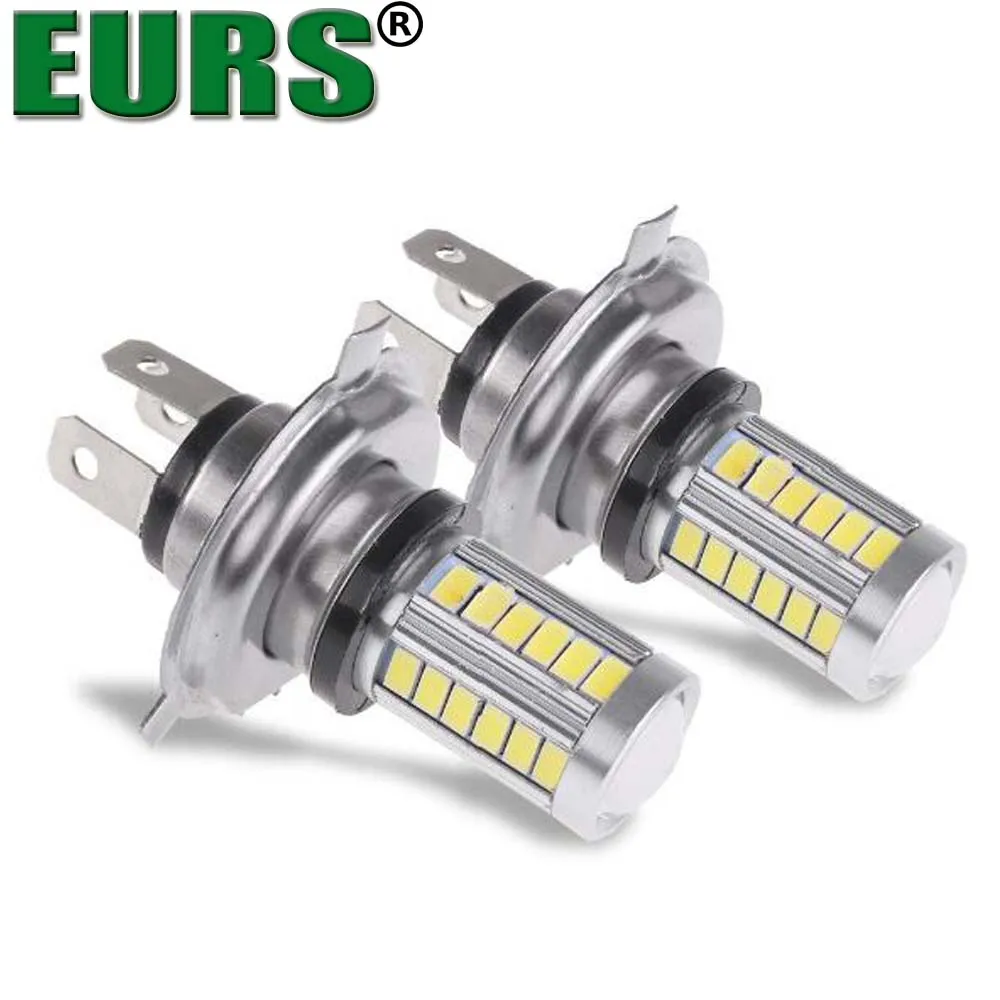 EURS мотоцикл автомобиль 6000 K H4 33SMD дневные ходовые огни ближнего света