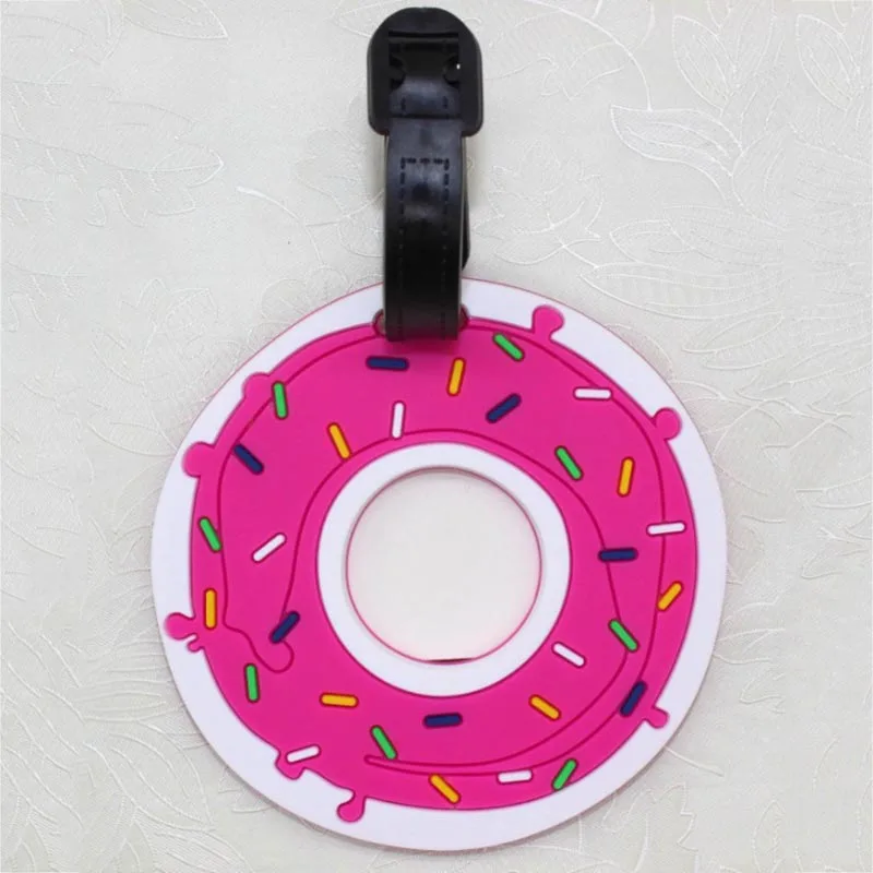 5 шт. силиконовые дорожные бирки для багажа мягкий чемодан с рисунком имя