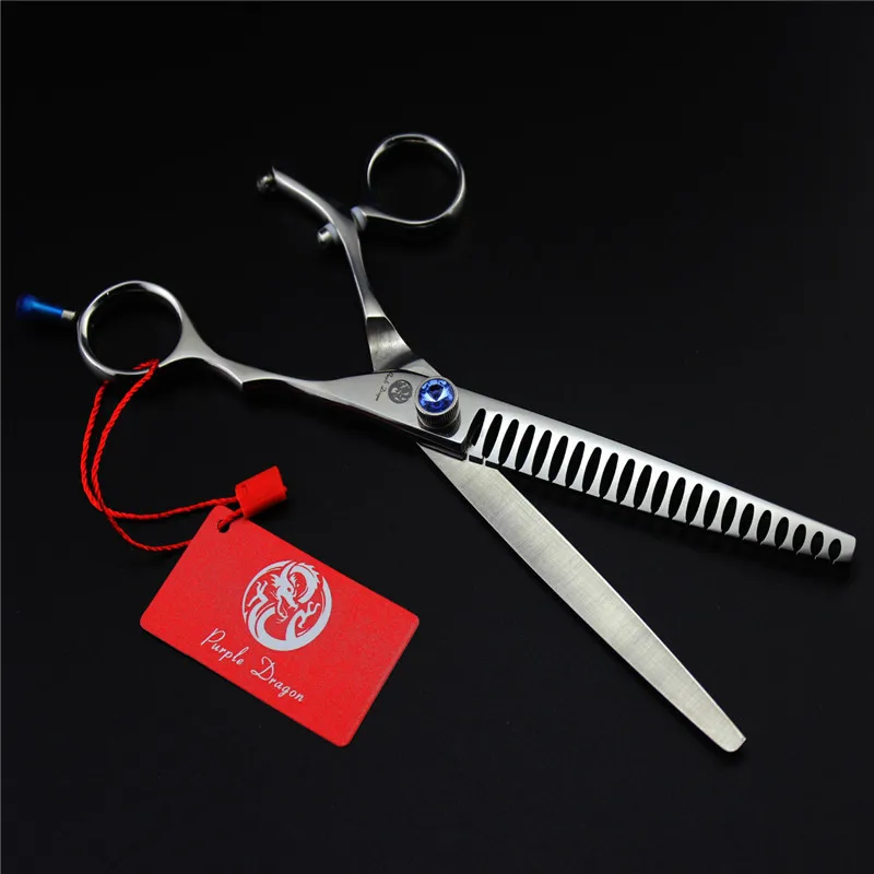 

Purple Dragon 7.5 inch 360 Degree Rotary Thinning Professional Grooming Tool Flying Shears Pet Shears for Dogs Craft scissors