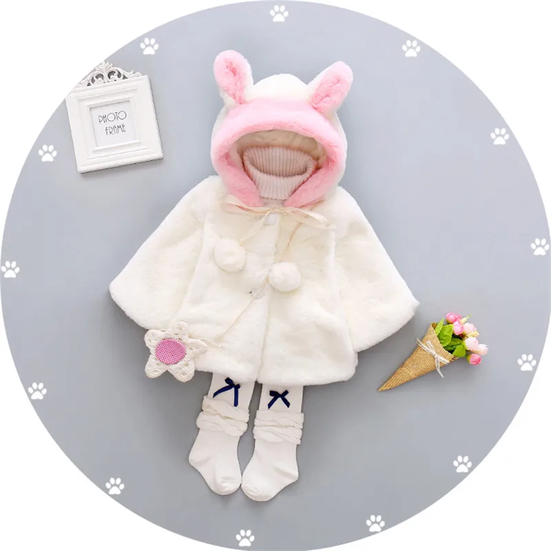 Куртка для девочек BibiCola теплая флисовая накидка на весну новорожденных 2020|baby