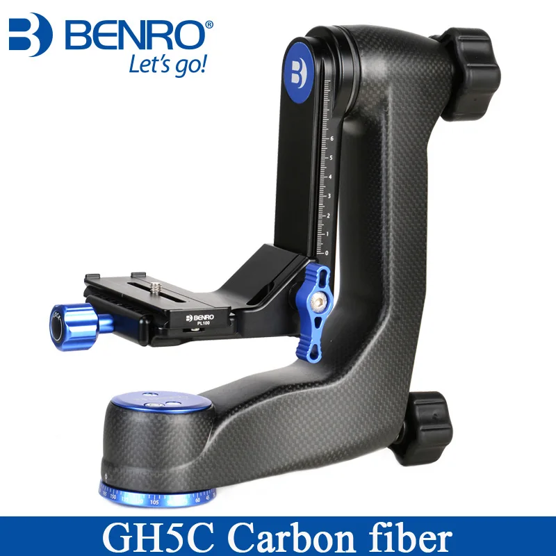 GH5C Benro GH5C GH2C карданный головка из углеродного волокна карданный головка для Benro штатив GH2 карданный головка Максимальная загрузка 25 кг DHL - Цвет: GH5C