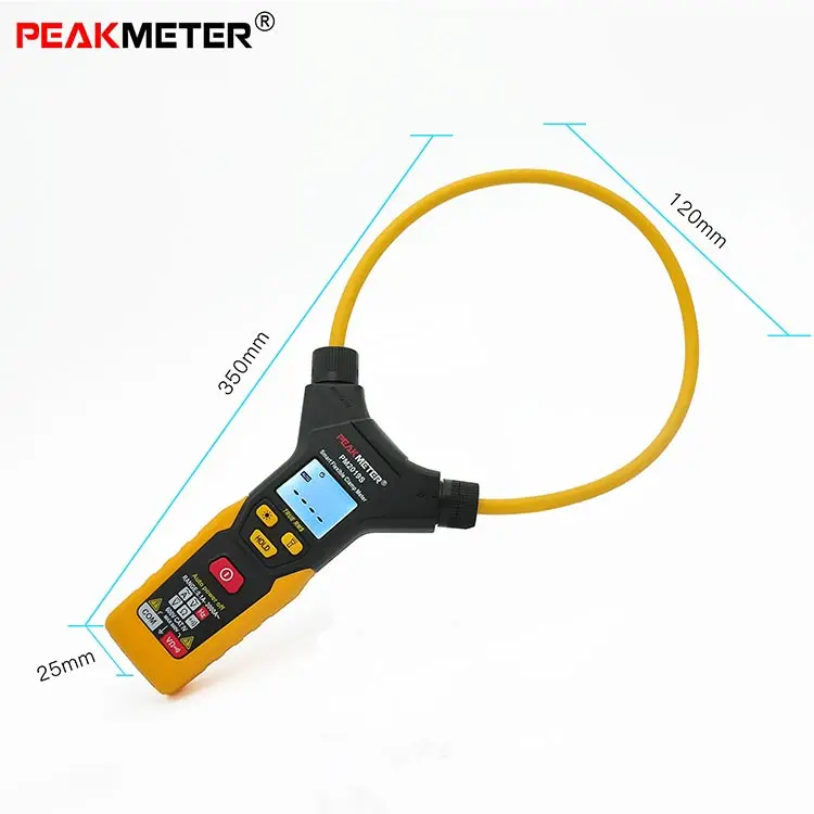 Официальный PEAKMETER PM2019S Смарт AC цифровой гибкий клещи мультиметр Ручной Напряжение Ток Сопротивление Частота